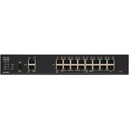 Cisco RV345P Dual WAN Gigabit VPN, RV345PK9NA RV345P-K9-NA
